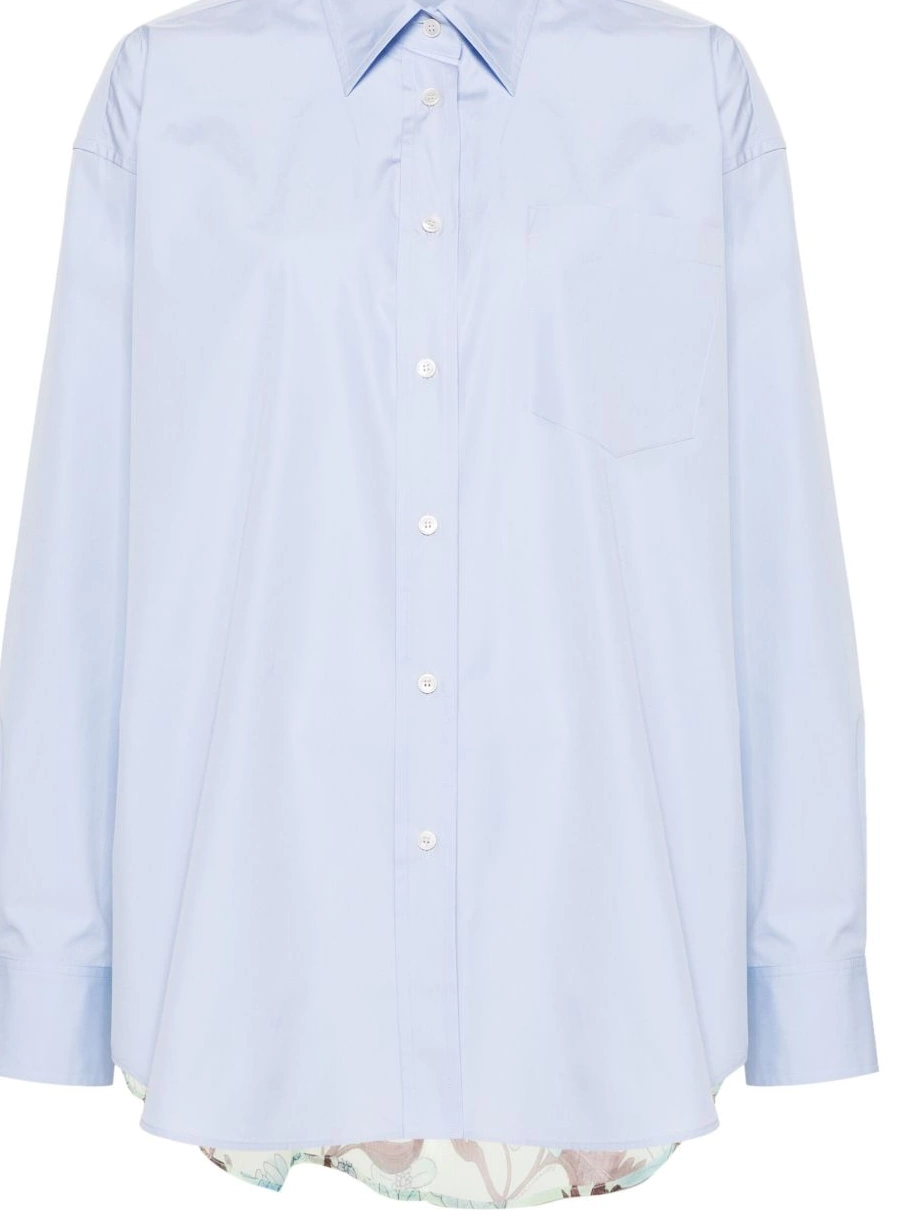 Cheap collar Stella Women straight-point shirt panelled McCartney 0719